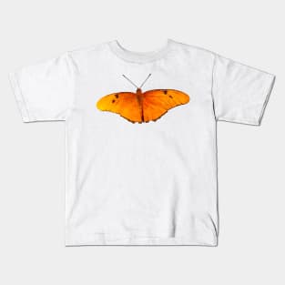 Orange Julia Butterfly Kids T-Shirt